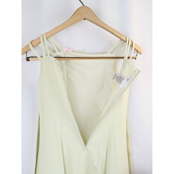 Vtg 1990s Girls Size 8 Mint Green Formal Crinoline Dress Flower Girl Graduation - Picture 6 of 7